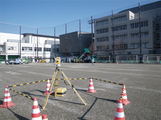 Intelligent Road Construction, Total Station Stringless System　TS System