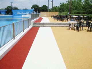 Solar Heat-blocking Pavement with Elastic Urethane Surface　PERFECT COOL U