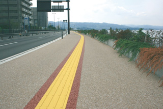 Colored Ceramic Aggregate　COLOR AGGREGATE PAVEMENT