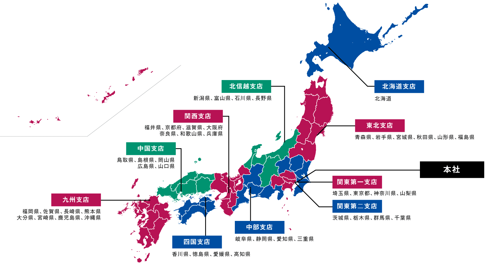 支店一覧図