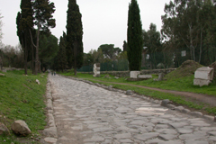 ローマ時代の街道の図