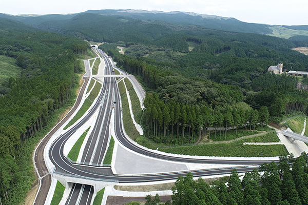 国道57号古城地区（熊本県）